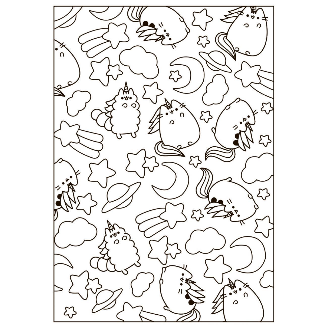 Розмальовка Pusheen 2 А4 12 стор Yes фото