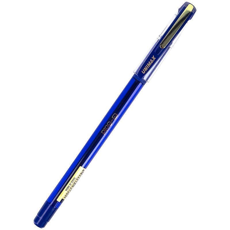 Ручка шариковая Unimax Fine Point Gold Dlx 0,7мм синяя фото