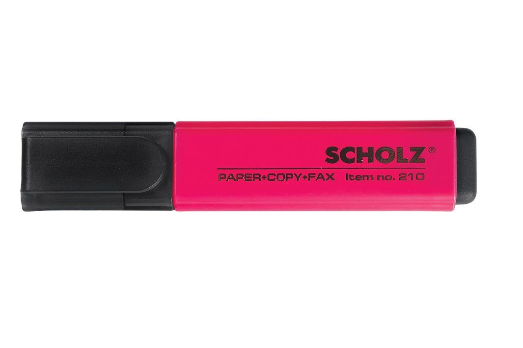 Маркер текстовый Scholz 1-5мм розовый фото