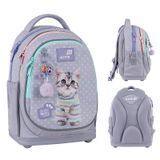 Рюкзак шкільний напівкаркасний для дівчинки Kite Education 724 Studio Pets 36 &times; 27 &times; 16см сірий фото