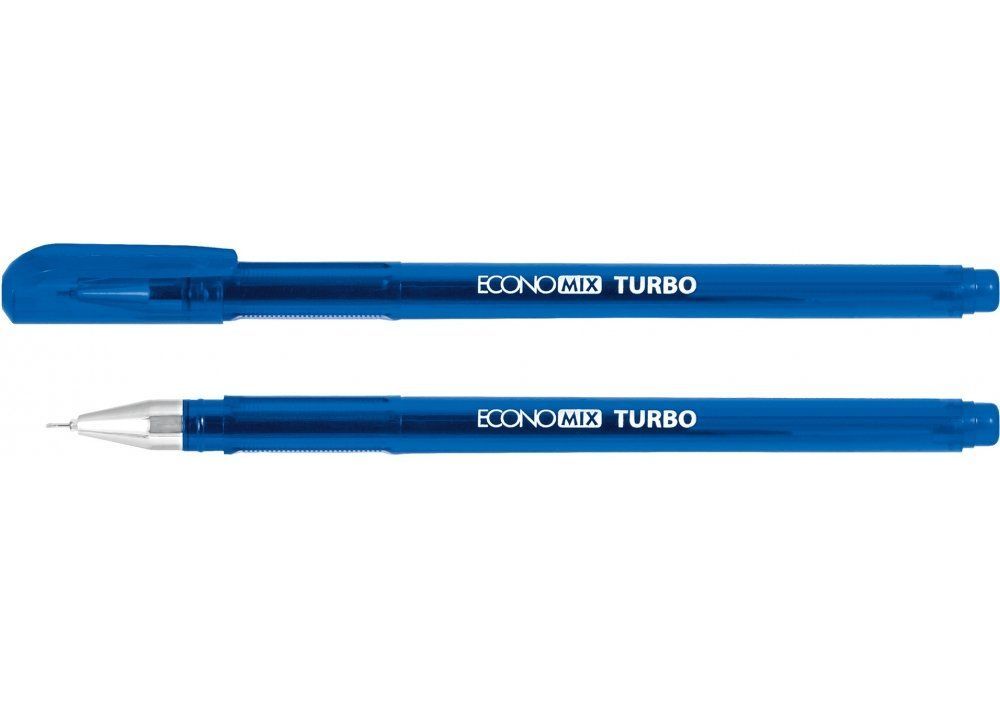 Ручка гелевая Economix Turbo 0,5мм синяя фото