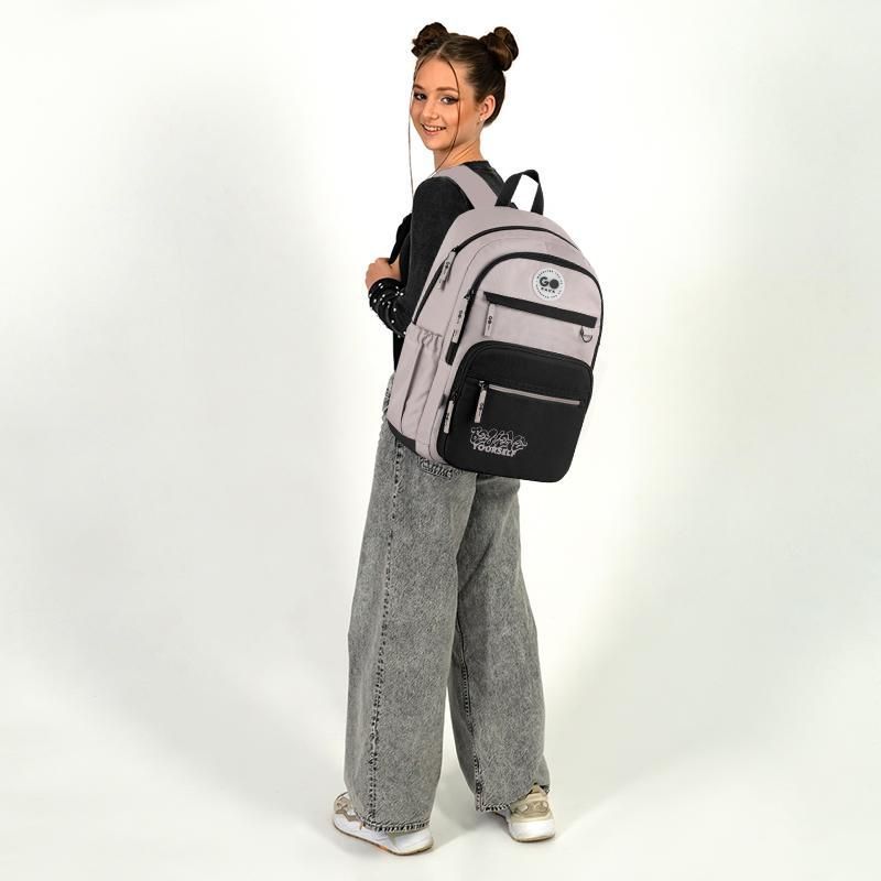 Рюкзак підлітковий GoPack Education Teens 121L-4 44,5 &times; 23 &times; 19,5 см бежевий фото