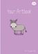 Блокнот А5 48л, без линовки, цветная бумага, мягкая обложка Profiplan Artbook donkey фото 1