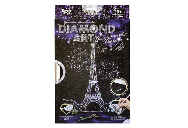 Набір для творчості Алмазна картина Diamond Art 06 Ейфелева вежа Danko Toys фото