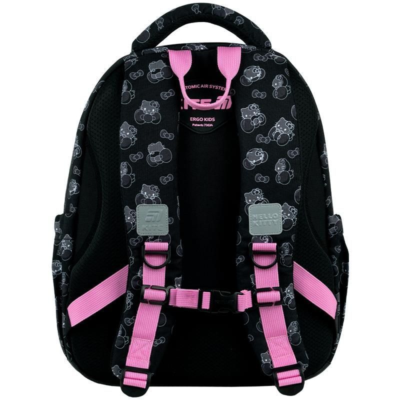 Рюкзак шкільний напівкаркасний для дівчинки Kite Education 763M Hello Kitty 39 &times; 29,5 &times; 14,2см чорний фото