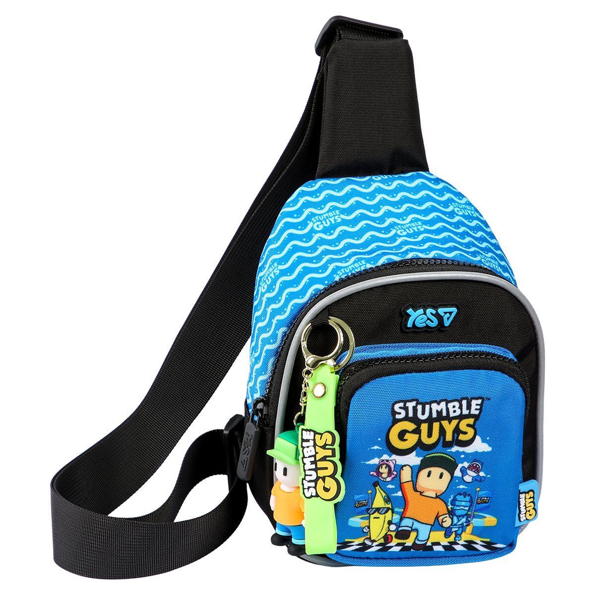 Сумка через плече для хлопчика Yes CBK-2 Stumble Guys 18 &times; 14 &times; 7 см, блакитна фото