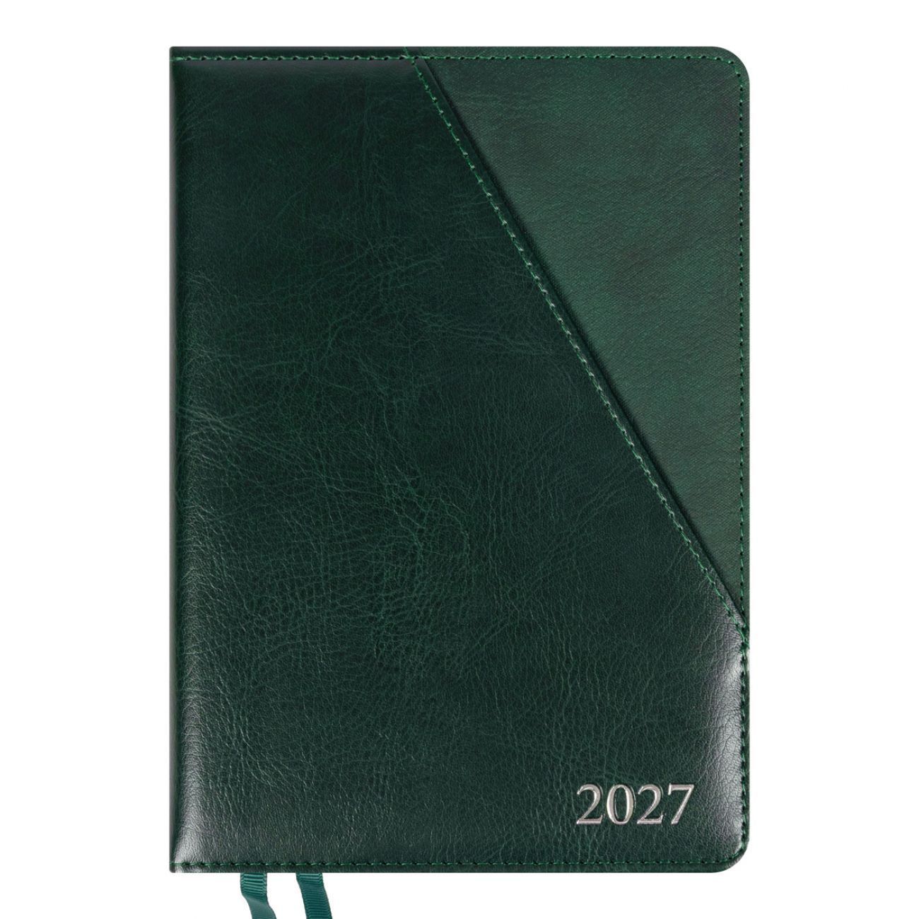 Щоденник датований 2027 Leo Planner Whisky А5 лінія 368 сторінок, тверда обкладинка, зелений фото