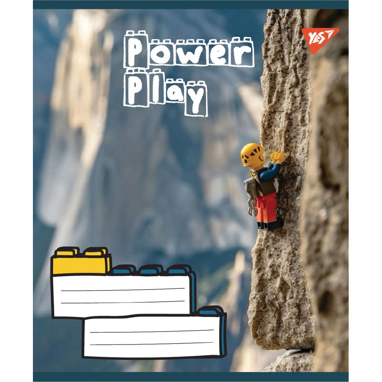 Зошит шкільний Yes 12 аркушів коса лінія Power Play фото