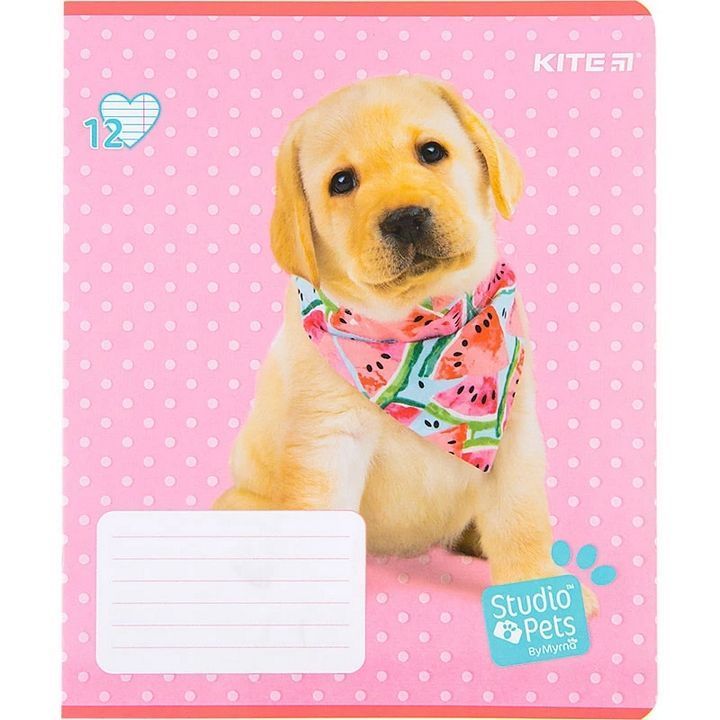Зошит шкільний Kite 12 аркушів лінія Studio Pets фото