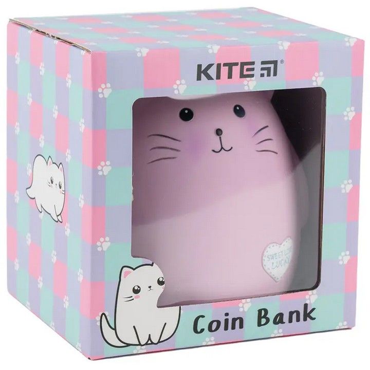 Скарбничка Kite pink cat фото