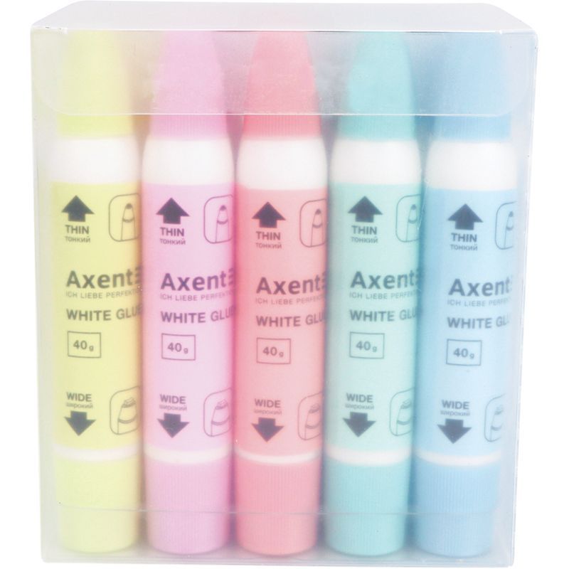 Клей ПВА Axent 40г с двумя аппликаторами фото