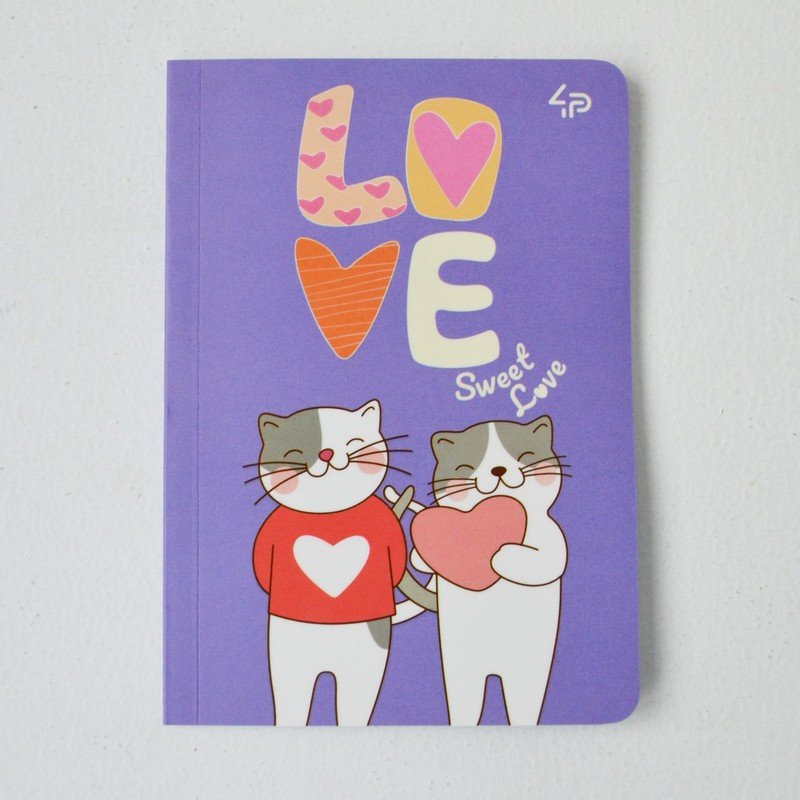 Блокнот А6 40арк., в клітинку, м'яка обкладинка Profiplan Sweet Love Note cats фото