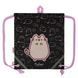 Сумка для взуття Yes SB-10 My Pusheen для дівчинки 40 &times; 35 см, чорна фото 1