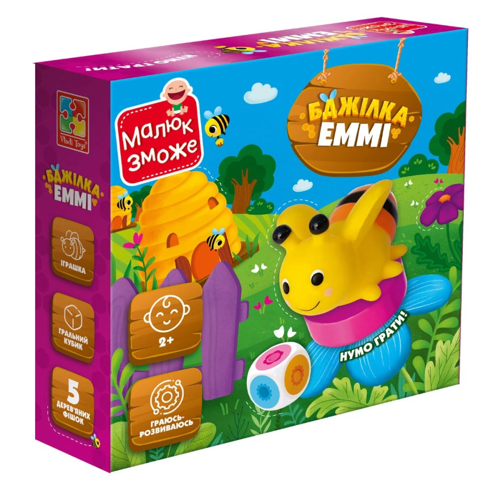 Гра розвиваюча Бджілка Еммі Укр (Vladi Toys) фото