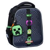 Рюкзак шкільний каркасний для хлопчика Yes H-100S Minecraft Adventure 35 &times; 28 &times; 15 см чорний фото