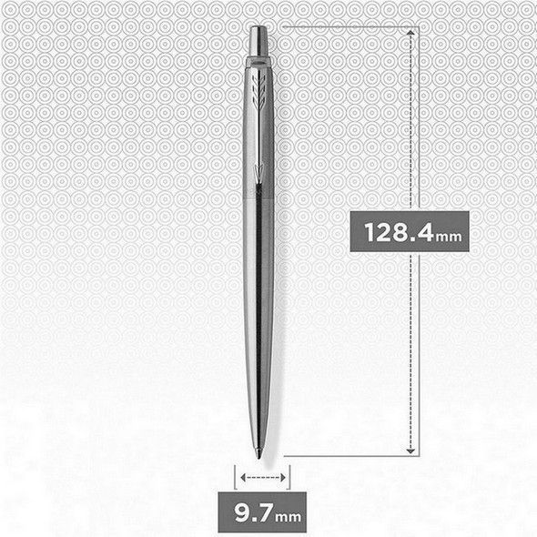 Ручка Parker Jotter сталь шариковая Трезубец + Доброго вечора! Ми з України! фото
