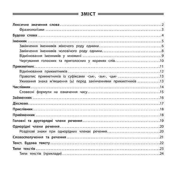 Пам&rsquo;ятка для початкової школи УКРАЇНСЬКА МОВА 4 клас Укр (Ула) фото