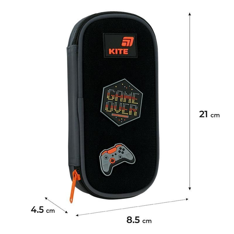 Пенал школьный Kite для мальчика на 1 отделение 662 Game Zone фото