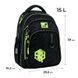 Рюкзак школьный полукаркасный для мальчика Kite Education 763M SK8 39 &times; 29,5 &times; 14,2 см, черный фото 2