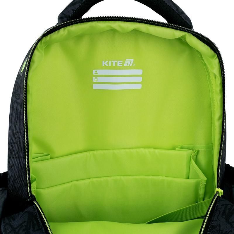 Рюкзак школьный полукаркасный для мальчика Kite Education 763M SK8 39 &times; 29,5 &times; 14,2 см, черный фото