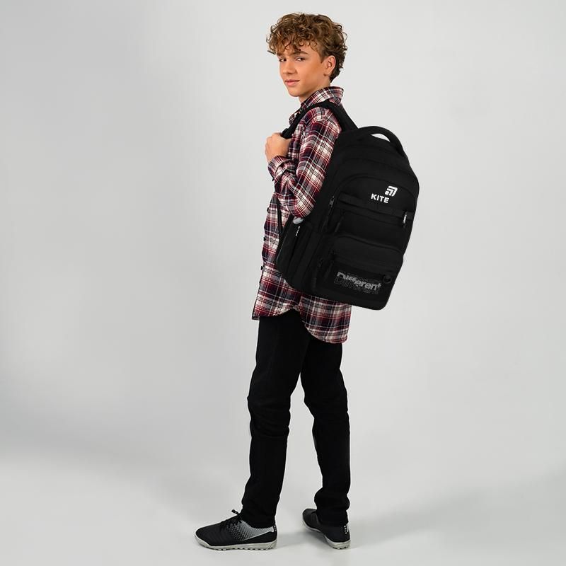 Рюкзак підлітковий Kite Education teens 1019L Different 45 &times; 31 &times; 15,5см чорний фото