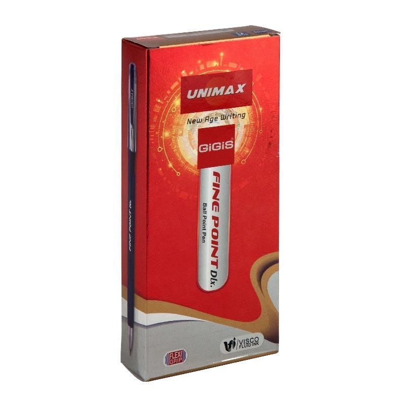 Ручка шариковая Unimax Fine Point Dlx 0,7мм синяя корпус синий фото