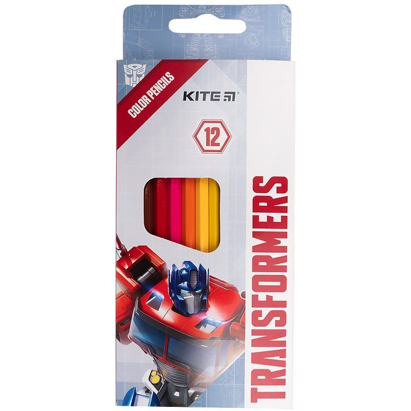 Олівці кольорові Kite Transformers 12 кольорів фото