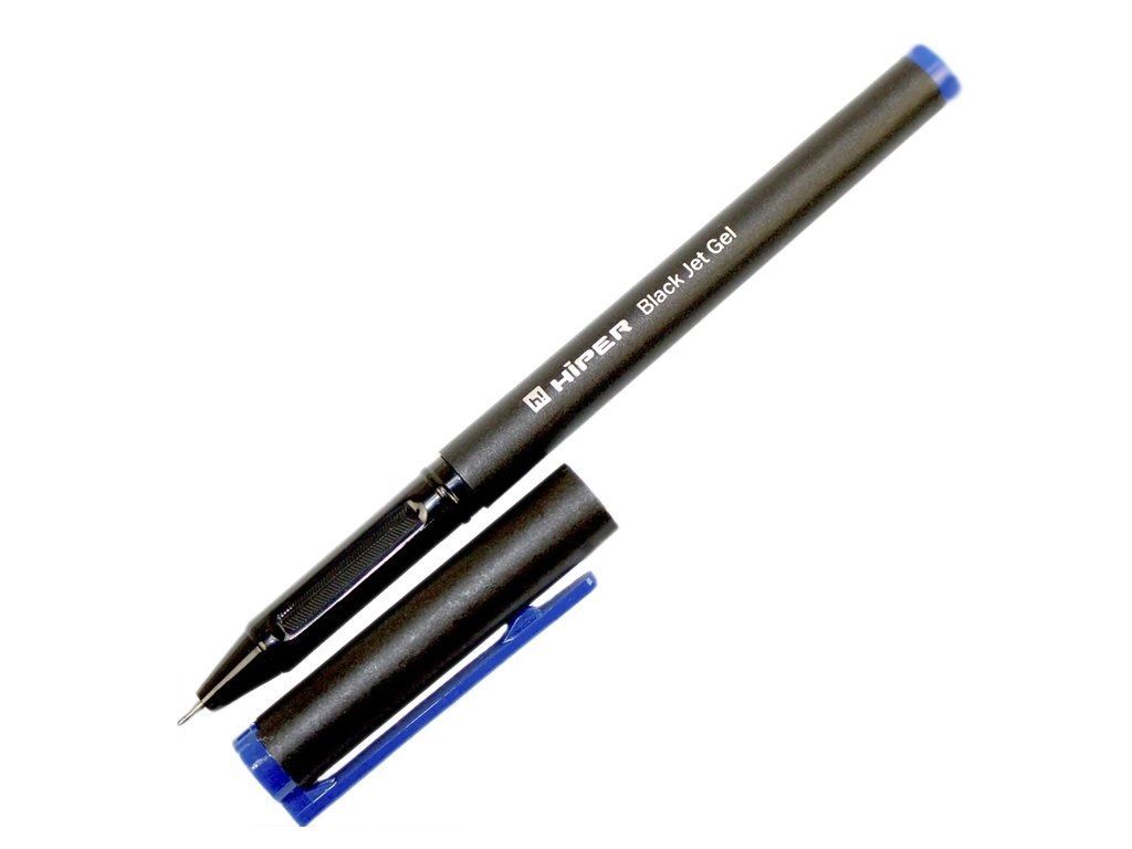 Ручка гелевая Hiper Black Jet Gel HG-155 1,0мм синяя фото