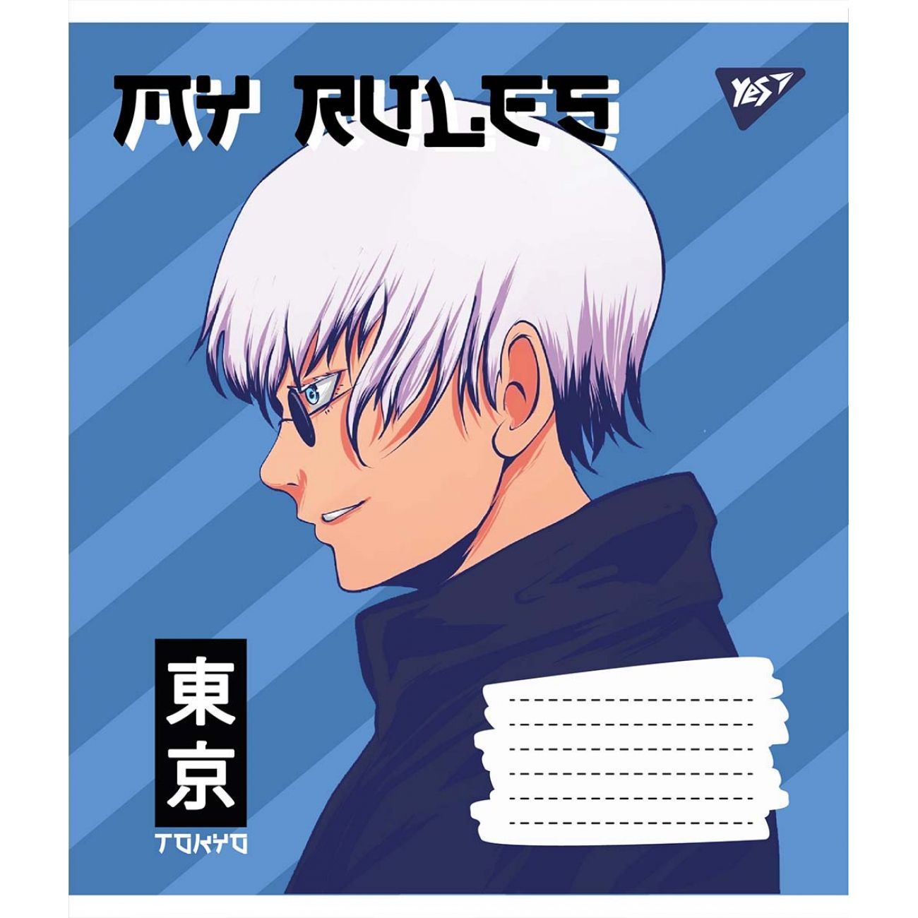 Зошит шкільний Yes 12 аркушів клітинка Anime фото