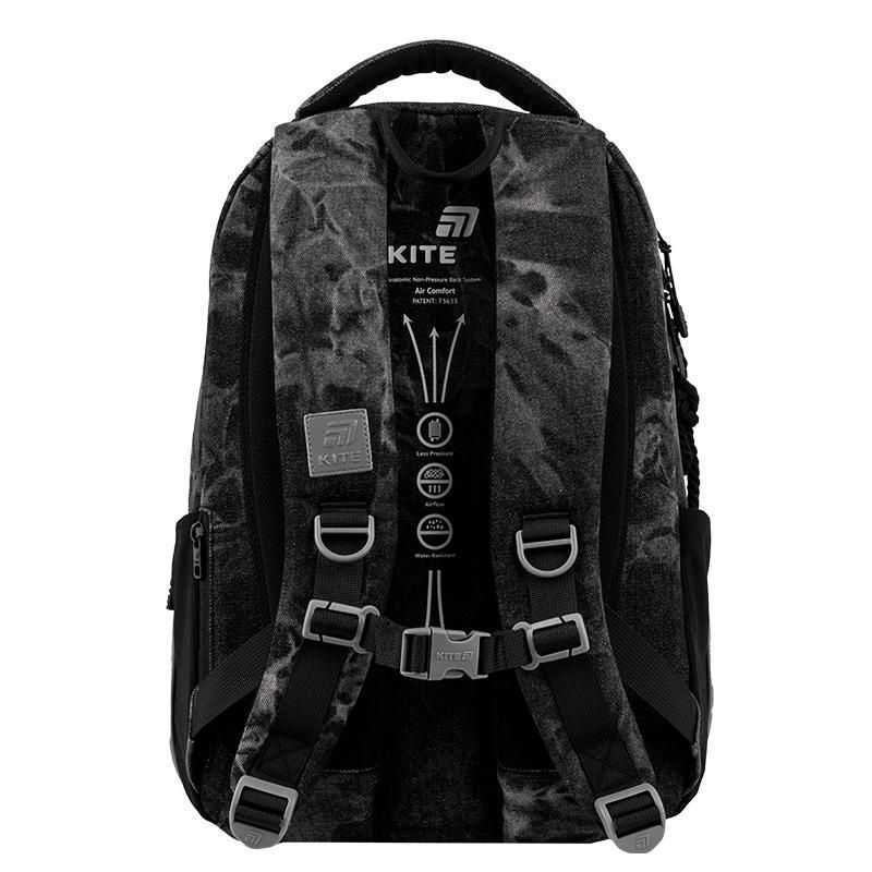 Рюкзак підлітковий Kite Education teens 2578M Denim Core 42 &times; 29 &times; 17см сірий фото