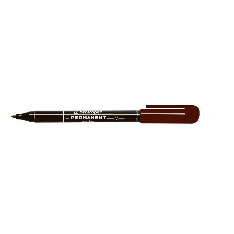Маркер перманентный Centropen Permanent 2846 1мм коричневый фото