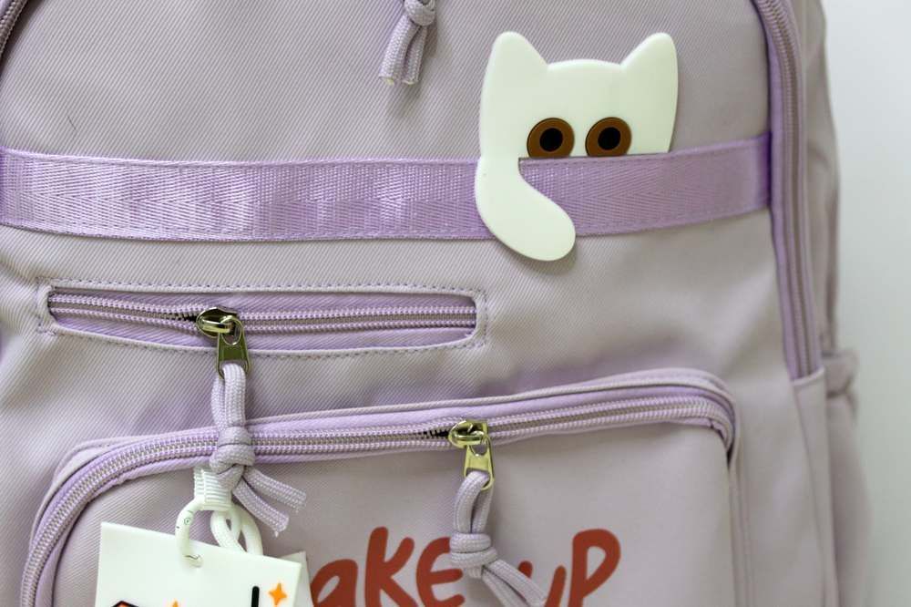 Рюкзак підлітковий ООПТ Котик wake up 183-6 47х30см бузковий фото
