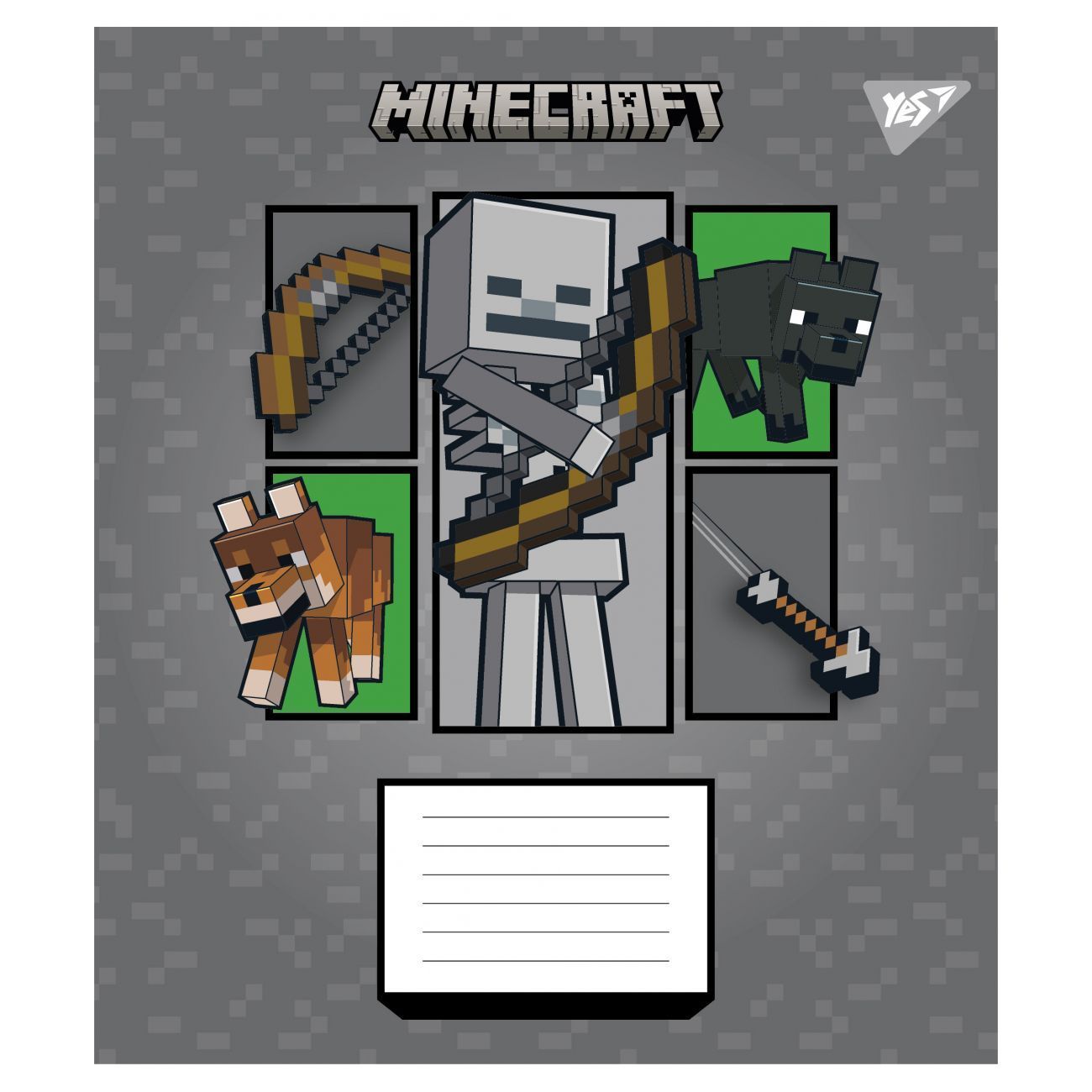 Школьная тетрадь 1Вересня 12 листов линия Minecraft Arrows фото