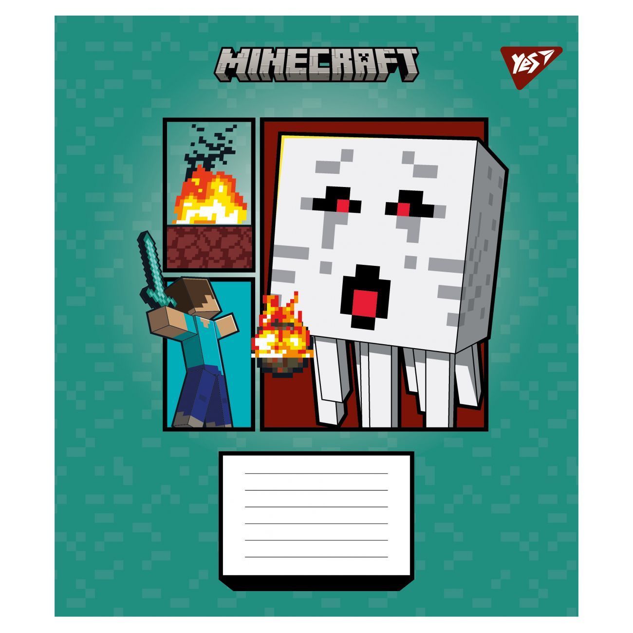 Школьная тетрадь 1Вересня 12 листов линия Minecraft Arrows фото