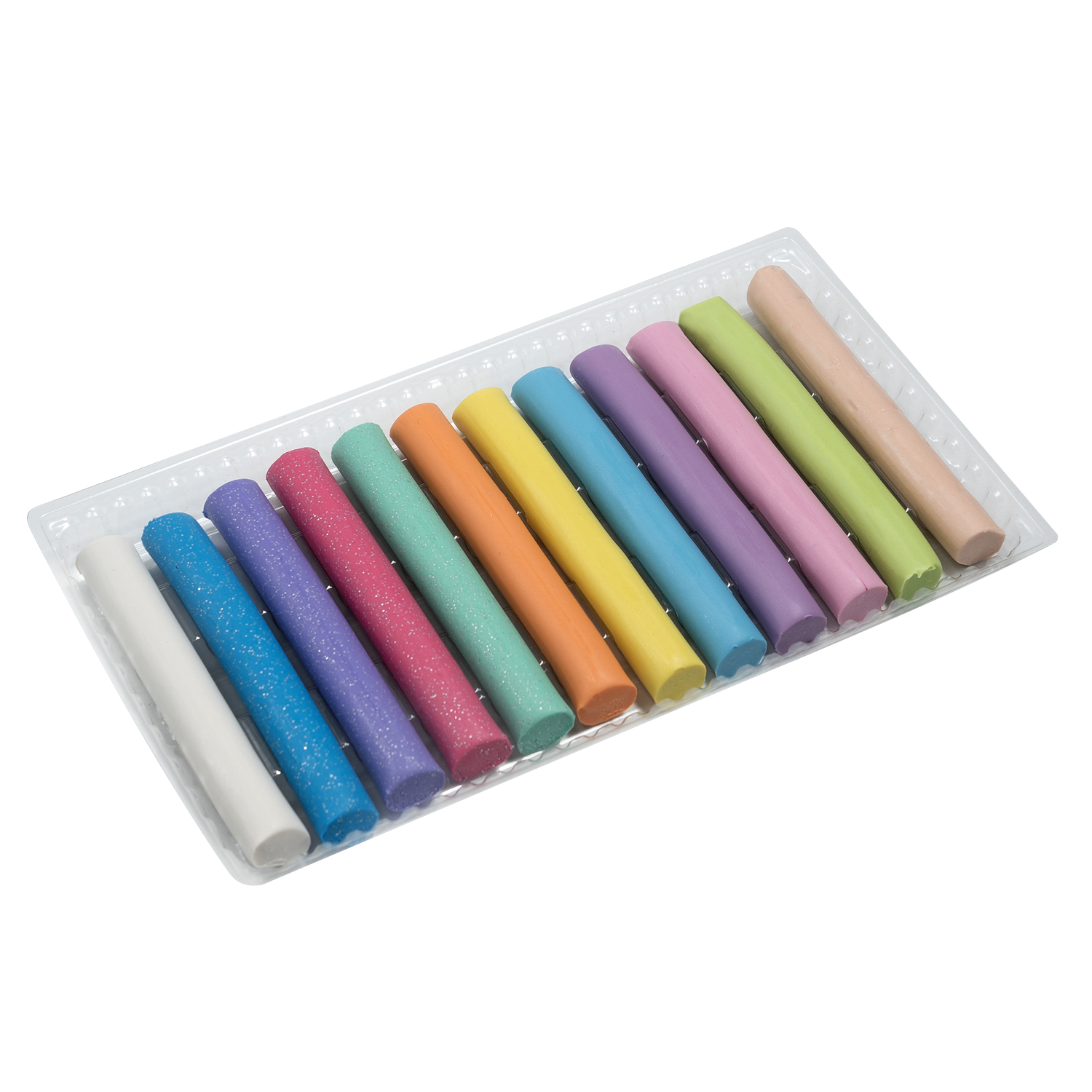 Пластилін ZiBi Kids Line Pastel 12 кольорів 200г (8 пастель + 4 глітер) фото