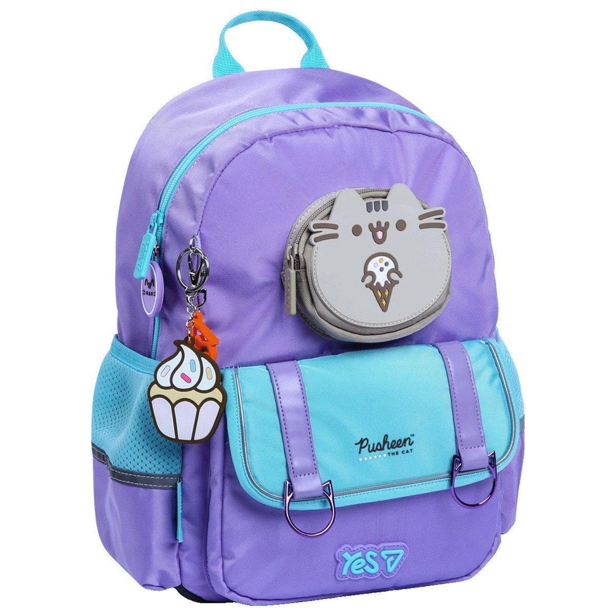 Рюкзак шкільний для дівчинки Yes -104S Pusheen Summer 37 &times; 28 &times; 13 см фіолетовий фото