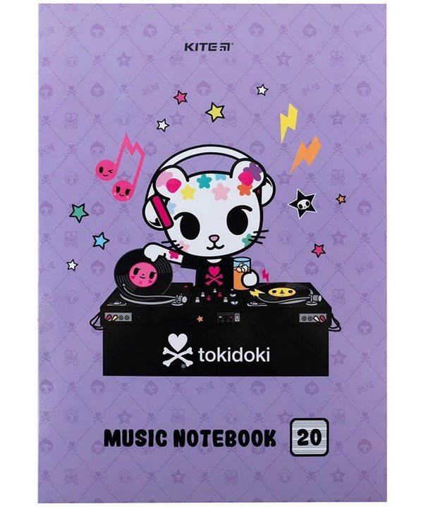 Тетрадь для нот А4 Kite tokidoki 20л фото