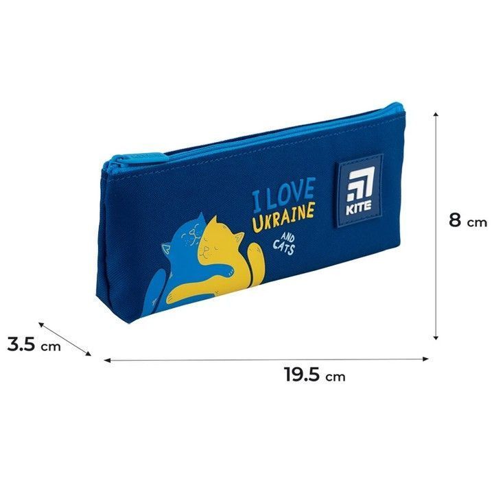 Пенал-косметичка Kite унісекс на 1 відділення 680-3 BE Ukraine фото