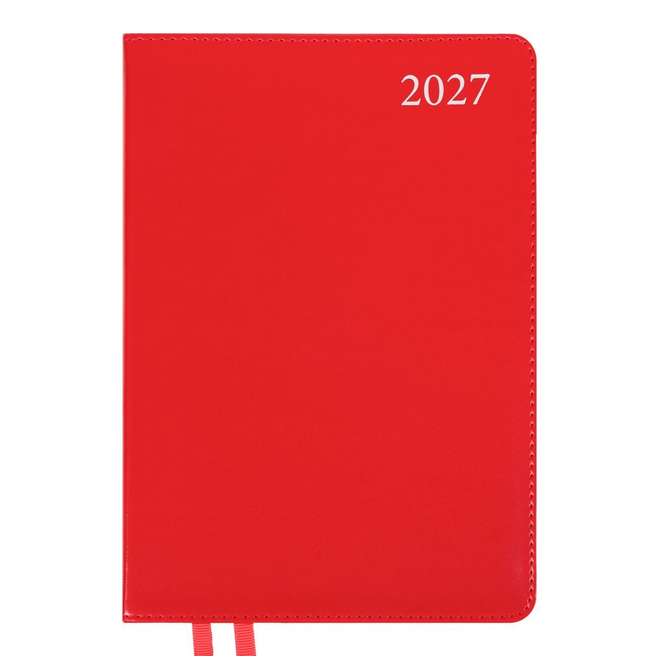 Щоденник датований 2027 Leo Planner Aldento А5 лінія 368 сторінок, інтегральна обкладинка, червоний фото
