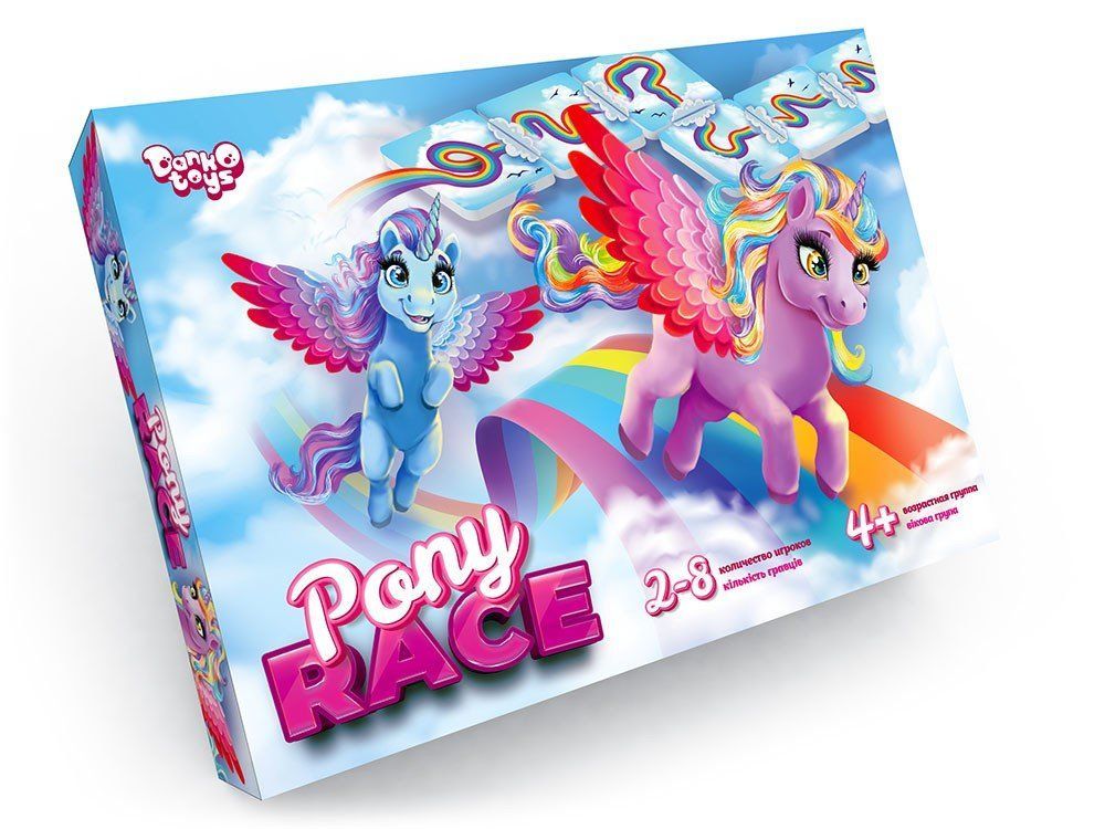 Гра настільна "Pony Race" Danko Toys фото