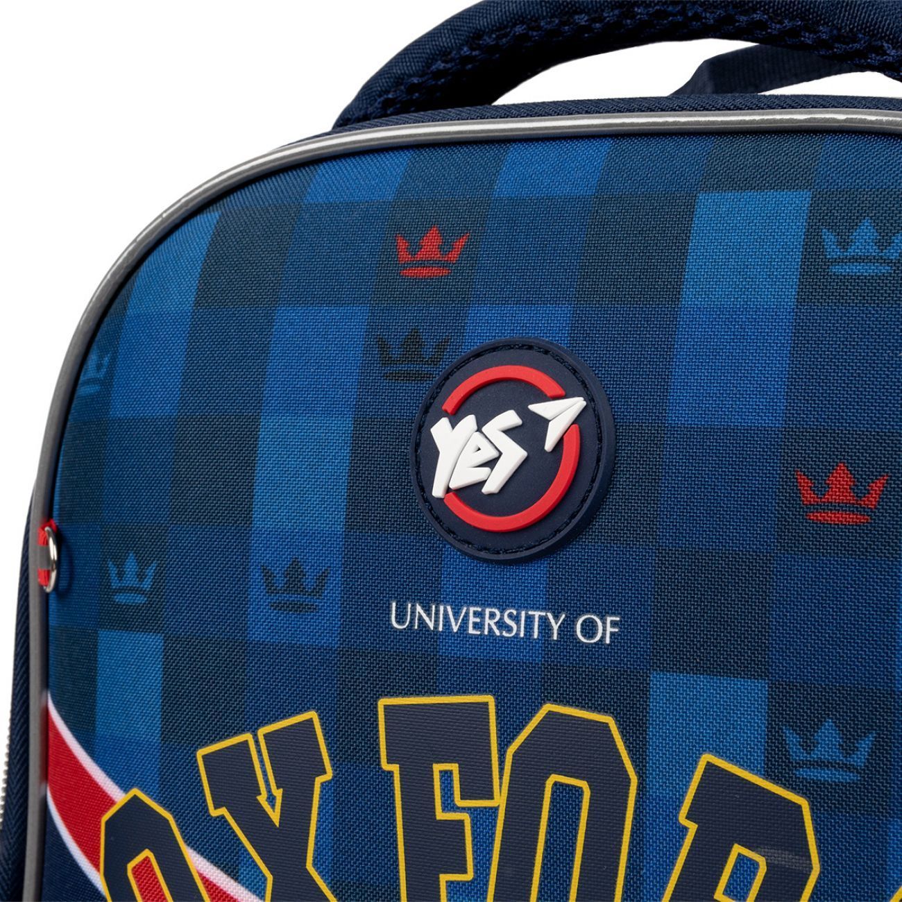 Рюкзак шкільний каркасний для хлопчика Yes H-100 Oxford 35*28*15см синій фото