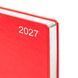 Ежедневник датированный 2027 Leo Planner City А5 линия 368 страниц, твердый переплет, красный фото 3