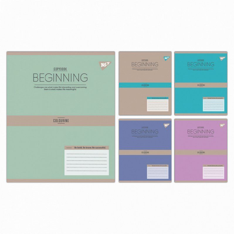 Зошит шкільний Yes 96 аркушів клітинка Beginning фото
