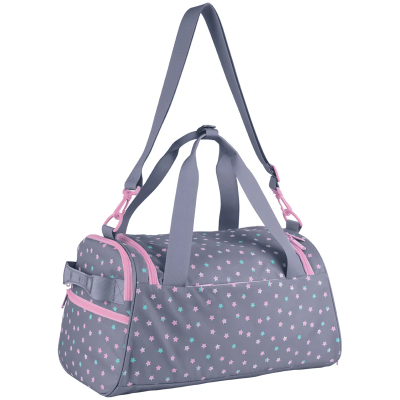 Сумка спортивная Kite Education 2505 Kawaii Stars 20*41*24см серая фото