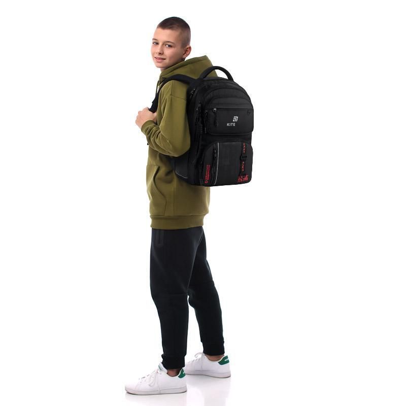 Рюкзак підлітковий Kite Education teens 2594M Dankai 42 &times; 29 &times; 15см чорний фото