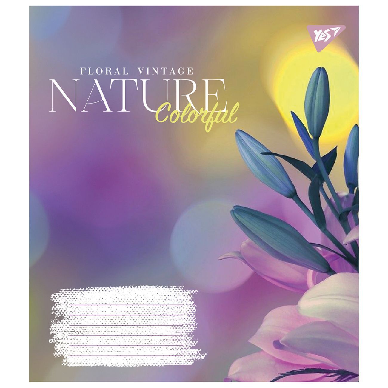 Зошит шкільний Yes 36 аркушів клітинка Nature colorful фото