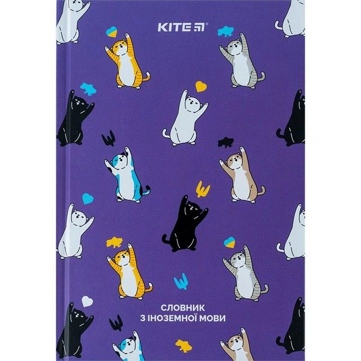 Зошит-словник для запису іноземних слів Kite UA Cats А5 60арк фото