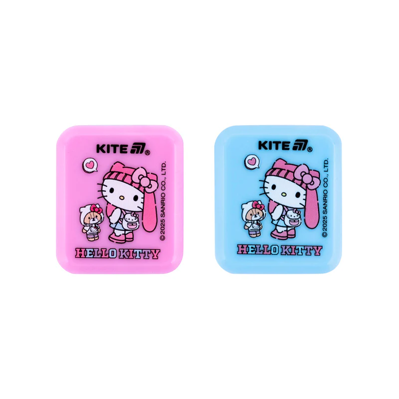 Стругачка Kite Hello Kitty з контейнером, 1 отвір, прямокутна фото