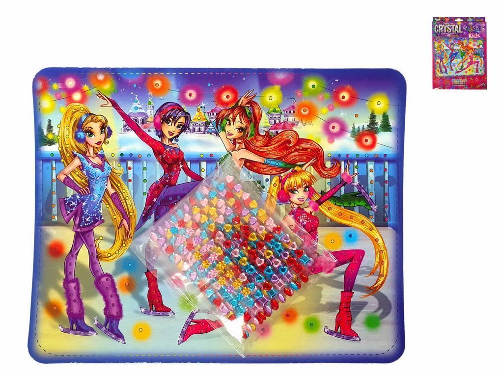 Набір для творчості Мозаїка з кристалів Crystal Mosaic Kids 02 Каток Danko Toys фото