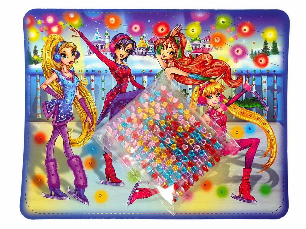 Набір для творчості Мозаїка з кристалів Crystal Mosaic Kids 02 Каток Danko Toys фото